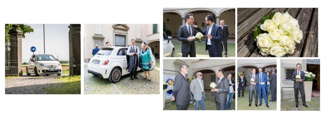 Impaginazione album matrimonio Corte Berghemina
