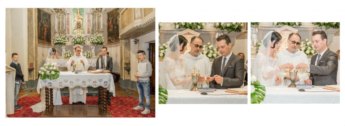 Impaginazione album matrimonio Corte Berghemina