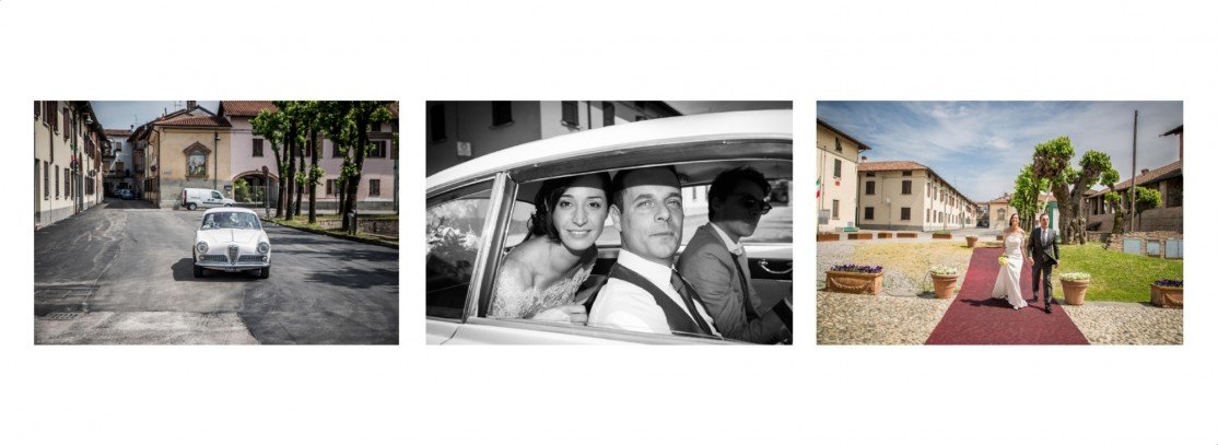Impaginazione album matrimonio Corte Berghemina