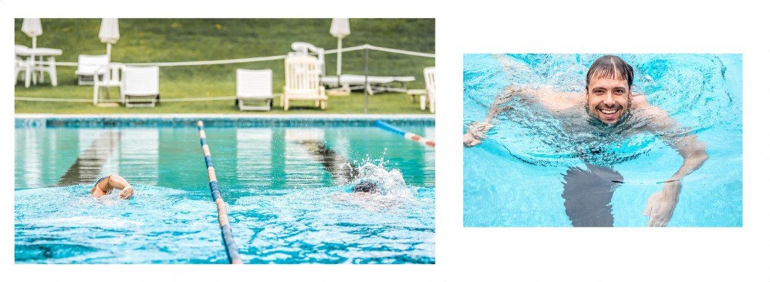 Impaginazione album matrimoniale villa Belvedere