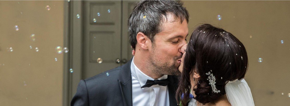 Impaginazione album matrimoniale villa Belvedere