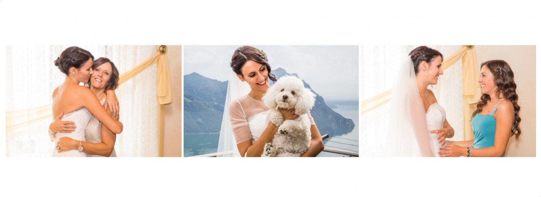 Impaginazione album matrimonio locanda al dossello