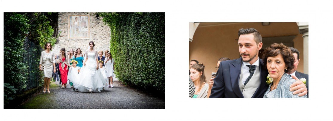 Impaginazione album matrimonio locanda al dossello