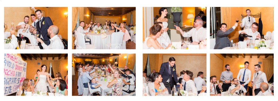 Impaginazione album matrimonio locanda al dossello