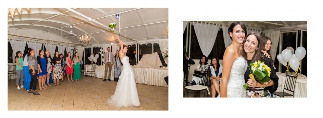 Impaginazione album matrimonio locanda al dossello