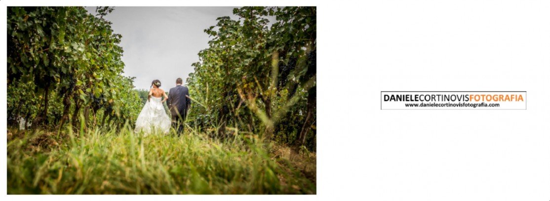 Impaginazione album matrimonio locanda al dossello