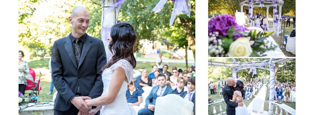 Impaginazione album matimonio Viola e Luca Villa Belvedere Bergamo