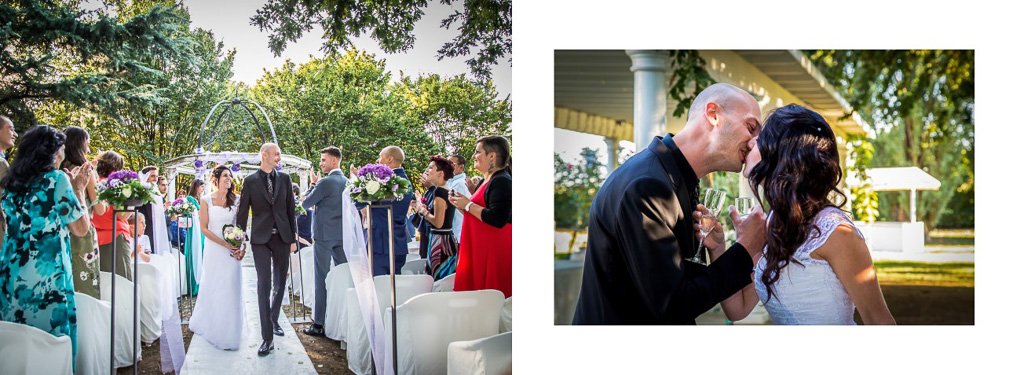 Impaginazione album matimonio Viola e Luca Villa Belvedere Bergamo