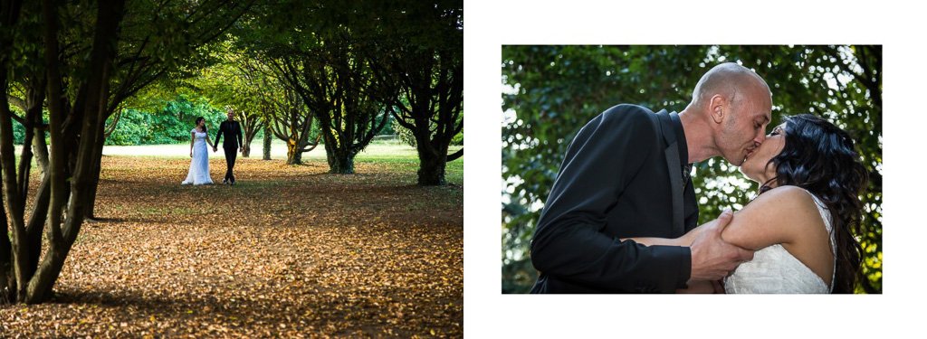 Impaginazione album matimonio Viola e Luca Villa Belvedere Bergamo