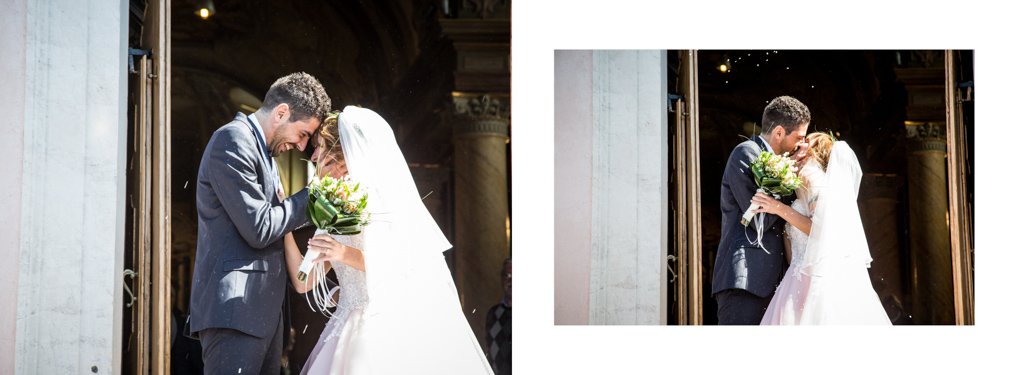 Impaginazione album matrimonio Bergamo Villa Serradesca