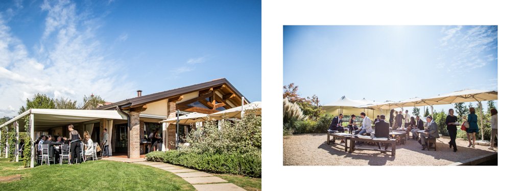 Impaginazione album matrimonio Bergamo Villa Serradesca