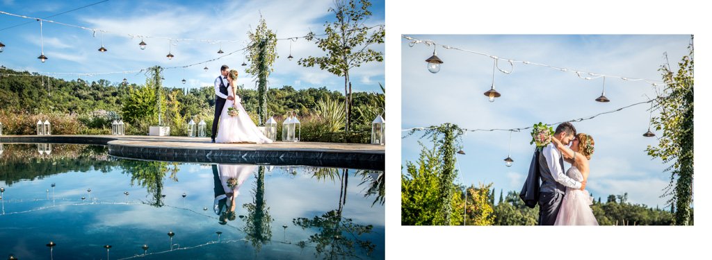 Impaginazione album matrimonio Bergamo Villa Serradesca