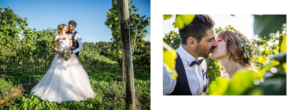 Impaginazione album matrimonio Bergamo Villa Serradesca
