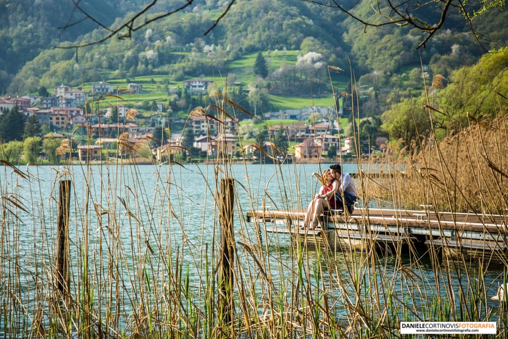 Pre matrimonio sul lago di Endine a Bergamo