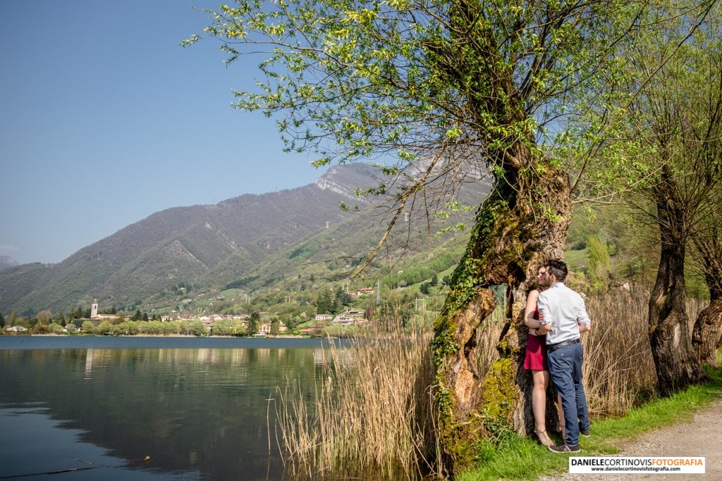 Pre matrimonio sul lago di Endine a Bergamo
