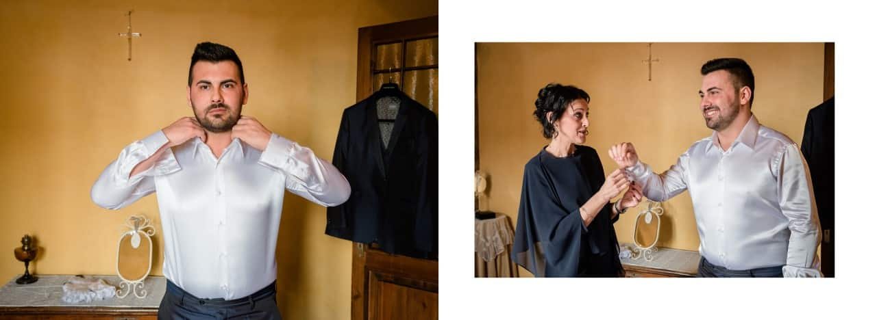 impaginazione album matrimonio Tenuta La laguna Bergamo