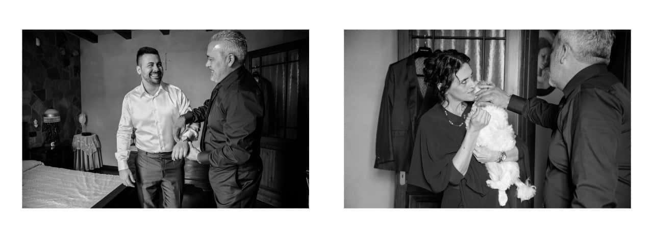 impaginazione album matrimonio Tenuta La laguna Bergamo