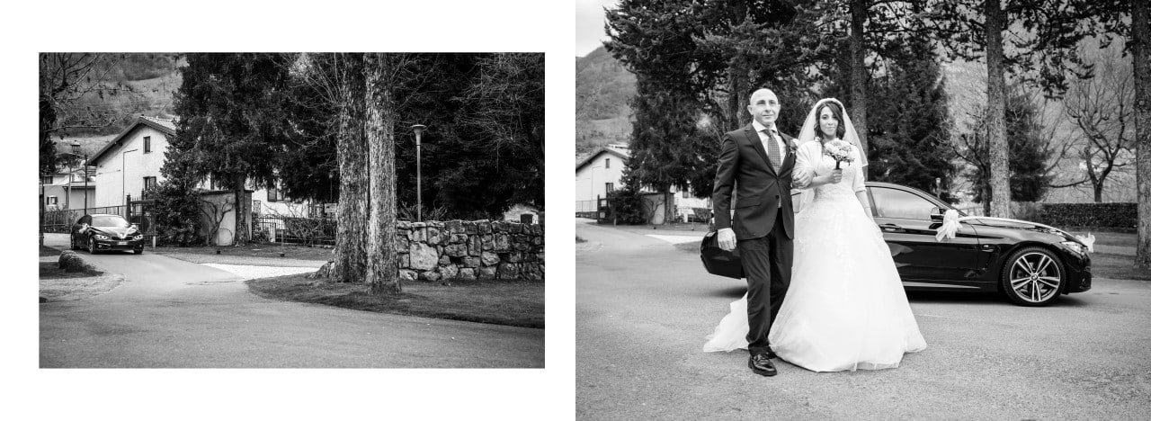 impaginazione album matrimonio Tenuta La laguna Bergamo