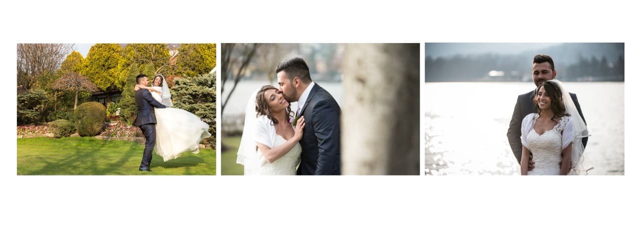 impaginazione album matrimonio Tenuta La laguna Bergamo