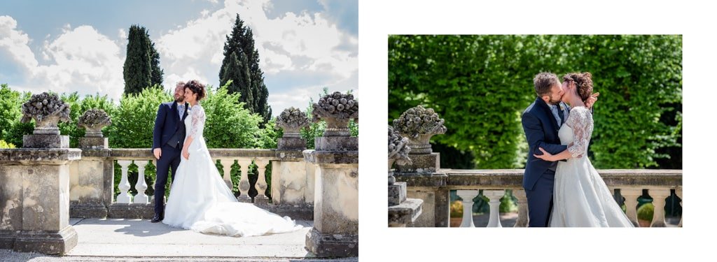 Impaginazione album matrimonio Villa Orsini Colonna