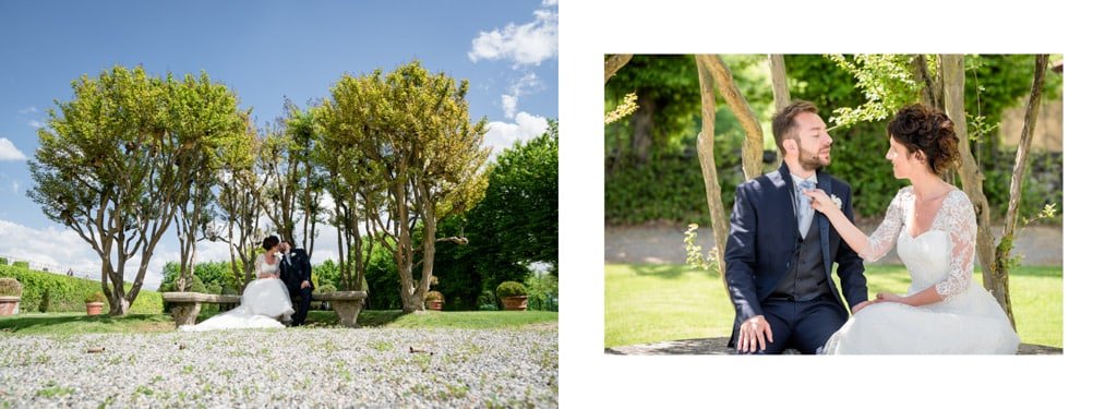 Impaginazione album matrimonio Villa Orsini Colonna