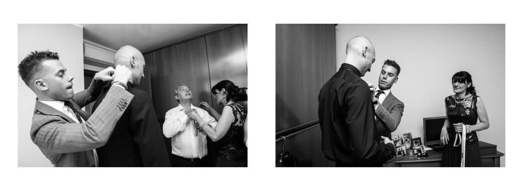 Impaginazione album matrimonio Villa Belvedere