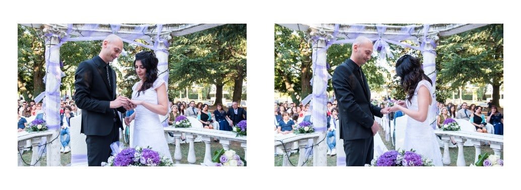 Impaginazione album matrimonio Villa Belvedere