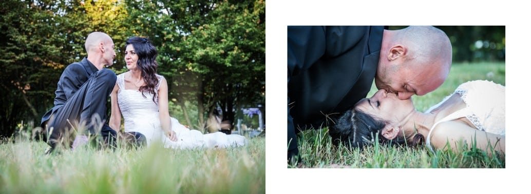 Impaginazione album matrimonio Villa Belvedere