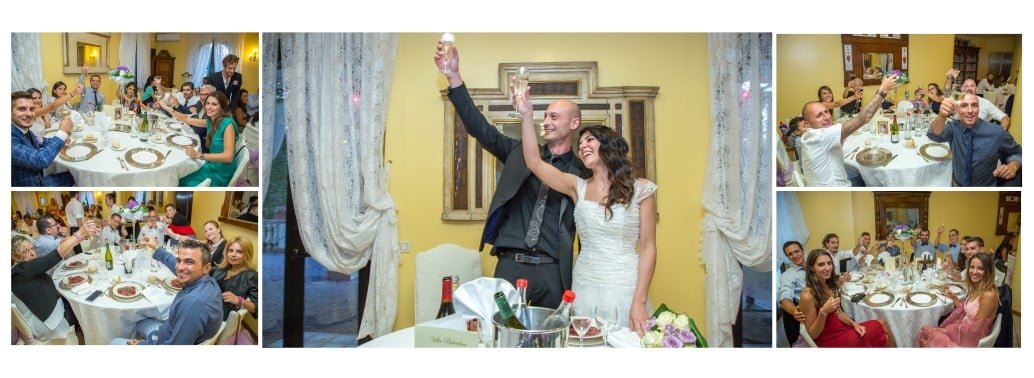 Impaginazione album matrimonio Villa Belvedere
