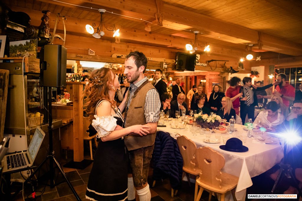 Matrimonio sulla neve a Bergamo di Tatiana e Rocco